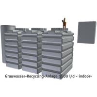 Grauwasser-Recycling-Anlage 1500 l/d
