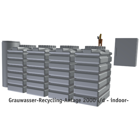 Grauwasser-Recycling-Anlage 2000 l/d