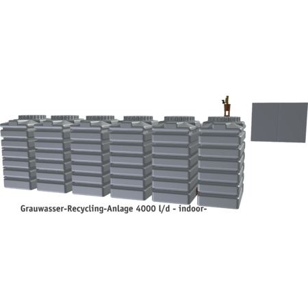 Grauwasser-Recycling-Anlage 4000 l/d