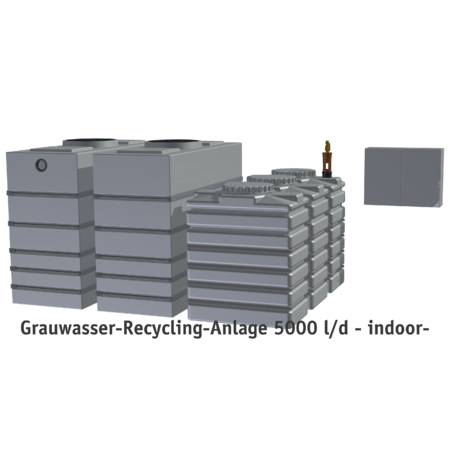 Grauwasser-Recycling-Anlage 5000 l/d